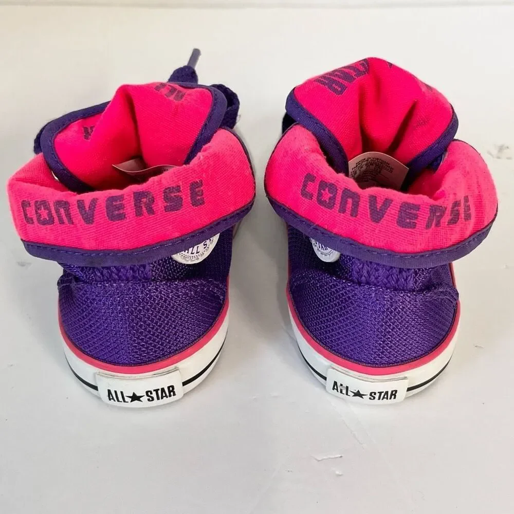 Converse Chuck Taylor High Tops   Purple And Pink.  Infant Size 5